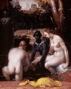 Bathseba at her bath Cornelisz van Haarlem